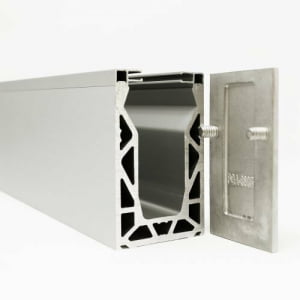 Silver Knock-in End Cap