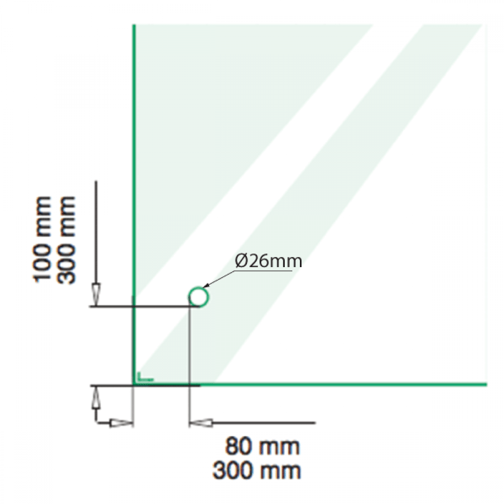 ADJUSTABLE GLASS ADAPTER, Ø50MM x 30mm, EASY GLASS - Image 4
