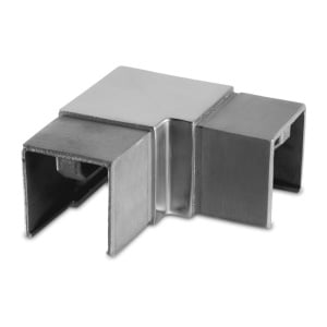 FLUSH ELBOW, 90°, HORIZONTAL, FOR CAP RAIL