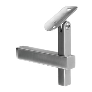 ADJUSTABLE HANDRAIL BRACKET, SQUARE LINE, F. TUBE,