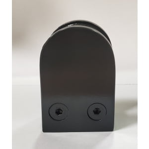 Anthracite Grey Glass Clamp for 10mm Glass - Flat Backed